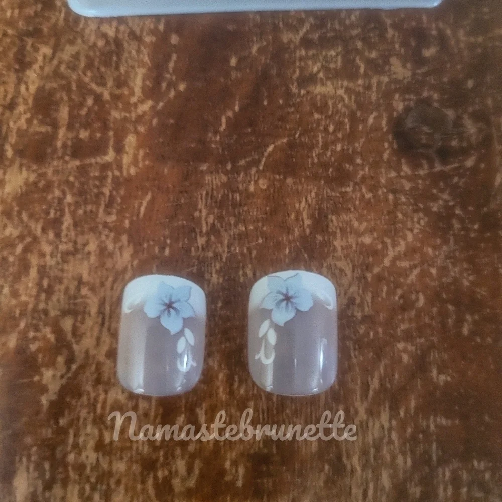 2/$16 Floral French Manicure Press On Nails